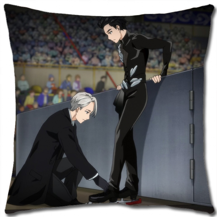 Pillow Yuri !!! on Ice Anime square full-color pillow cushion 45X45CM NO FILLING y15-153