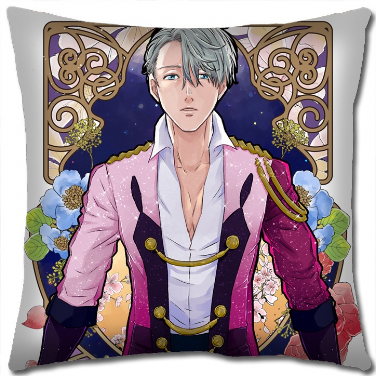 Pillow Yuri !!! on Ice Anime square full-color pillow cushion 45X45CM NO FILLING y15-133