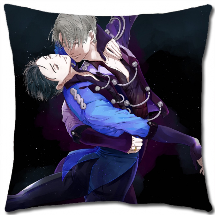 Pillow Yuri !!! on Ice Anime square full-color pillow cushion 45X45CM NO FILLING y15-193