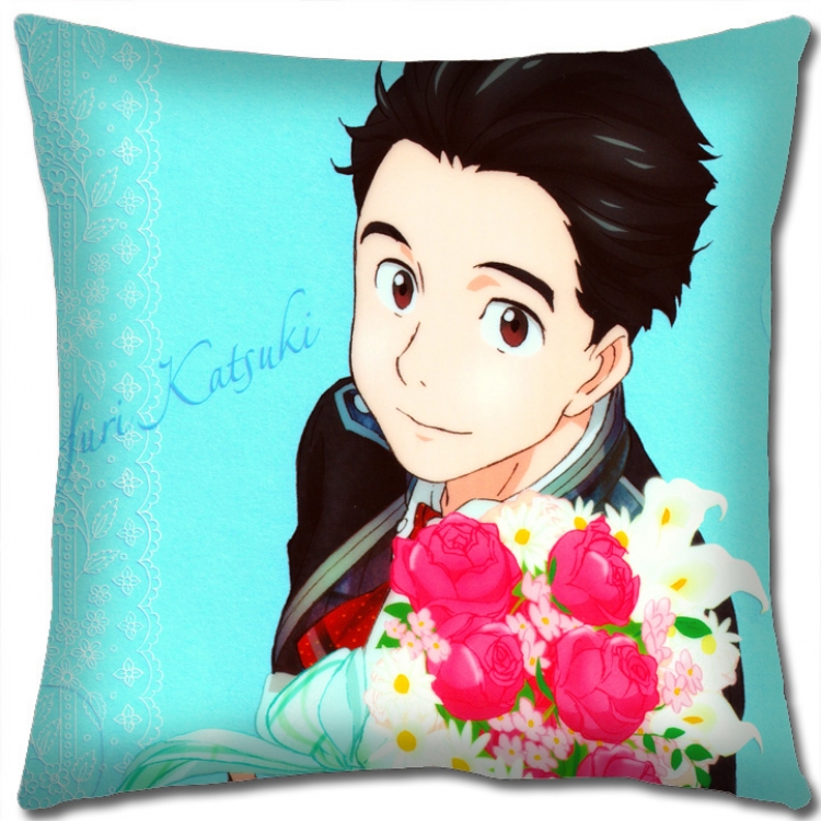 Pillow Yuri !!! on Ice Anime square full-color pillow cushion 45X45CM NO FILLING y15-130