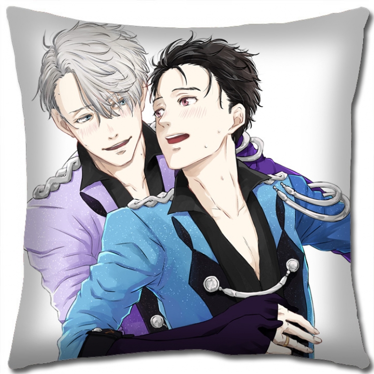 Pillow Yuri !!! on Ice Anime square full-color pillow cushion 45X45CM NO FILLING y15-194