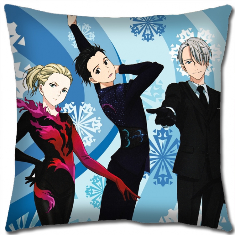 Pillow Yuri !!! on Ice Anime square full-color pillow cushion 45X45CM NO FILLING y15-167