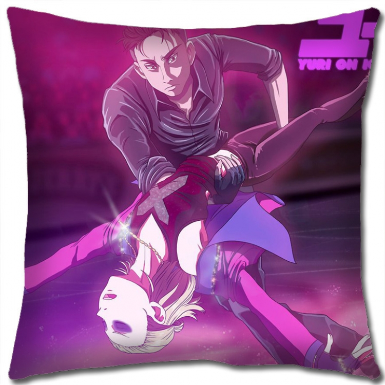 Pillow Yuri !!! on Ice Anime square full-color pillow cushion 45X45CM NO FILLING y15-172