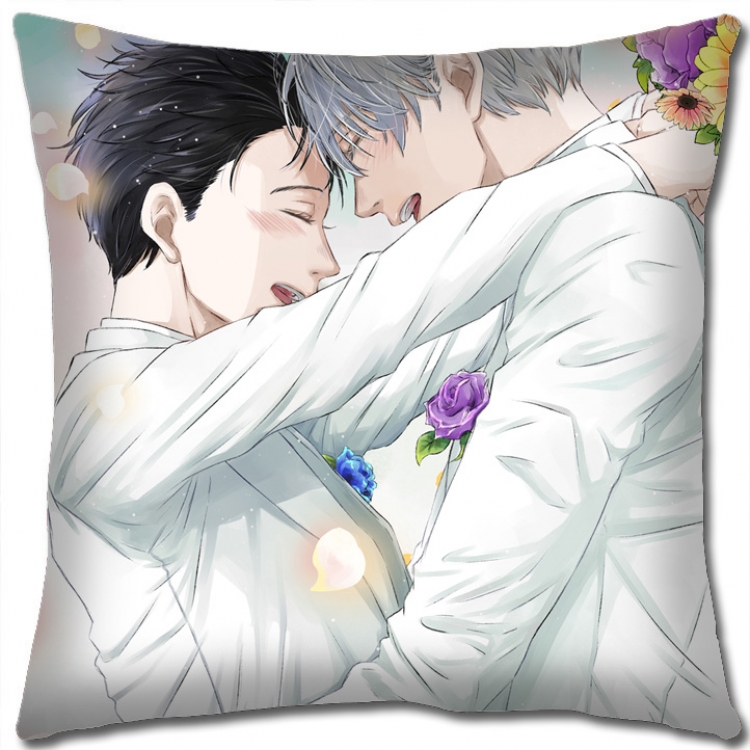 Pillow Yuri !!! on Ice Anime square full-color pillow cushion 45X45CM NO FILLING y15-192