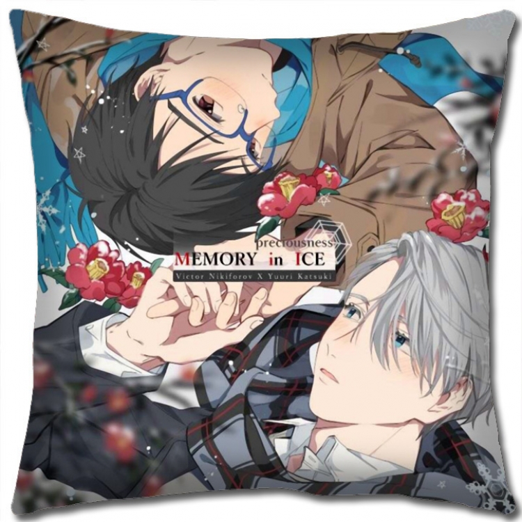 Pillow Yuri !!! on Ice Anime square full-color pillow cushion 45X45CM NO FILLING y15-175