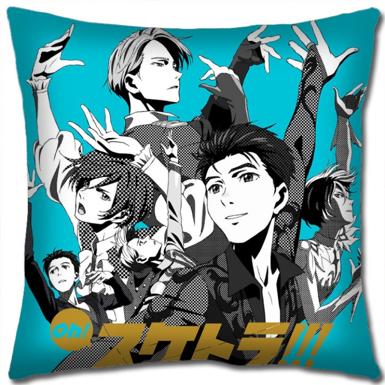 Pillow Yuri !!! on Ice Anime square full-color pillow cushion 45X45CM NO FILLING  y15-148