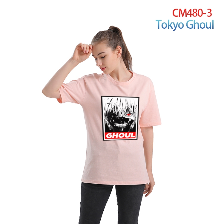 Tokyo Ghoul Women's Printed short-sleeved cotton T-shirt from S to 3XL CM-480-3