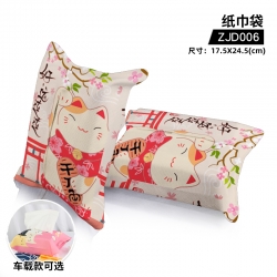 Lucky Cat cloth tissue bag Sin...