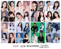 BLACK PINK Embossed poster 8 p...