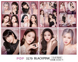 BLACK PINK Embossed poster 8 p...