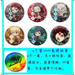 Demon Slayer Kimets 6 Brooch B...