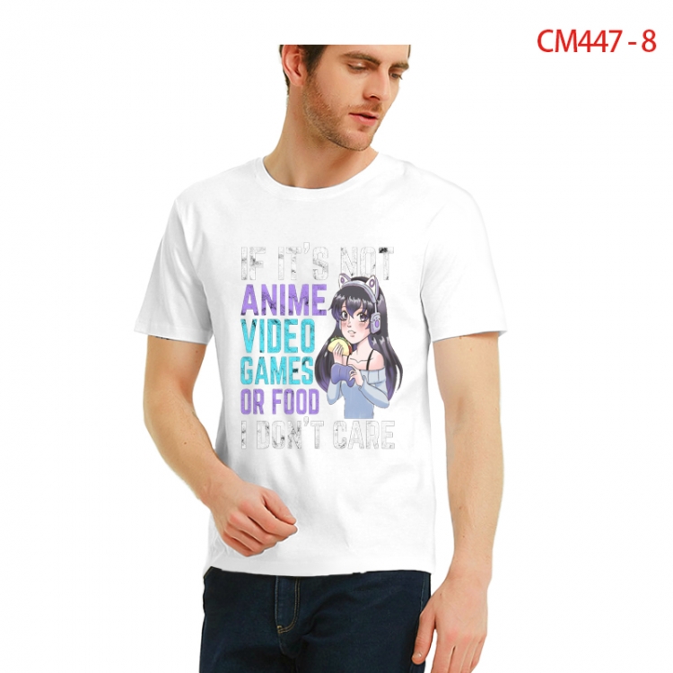 Original Printed short-sleeved cotton T-shirt from S to 3XL  CM447-8
