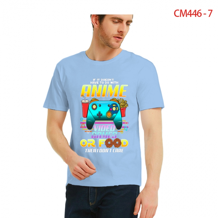 Original Printed short-sleeved cotton T-shirt from S to 3XL  CM446-7