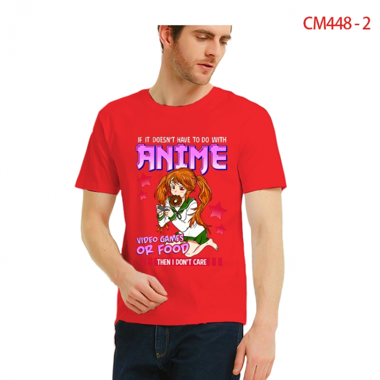 Original Printed short-sleeved cotton T-shirt from S to 3XL  CM448-2