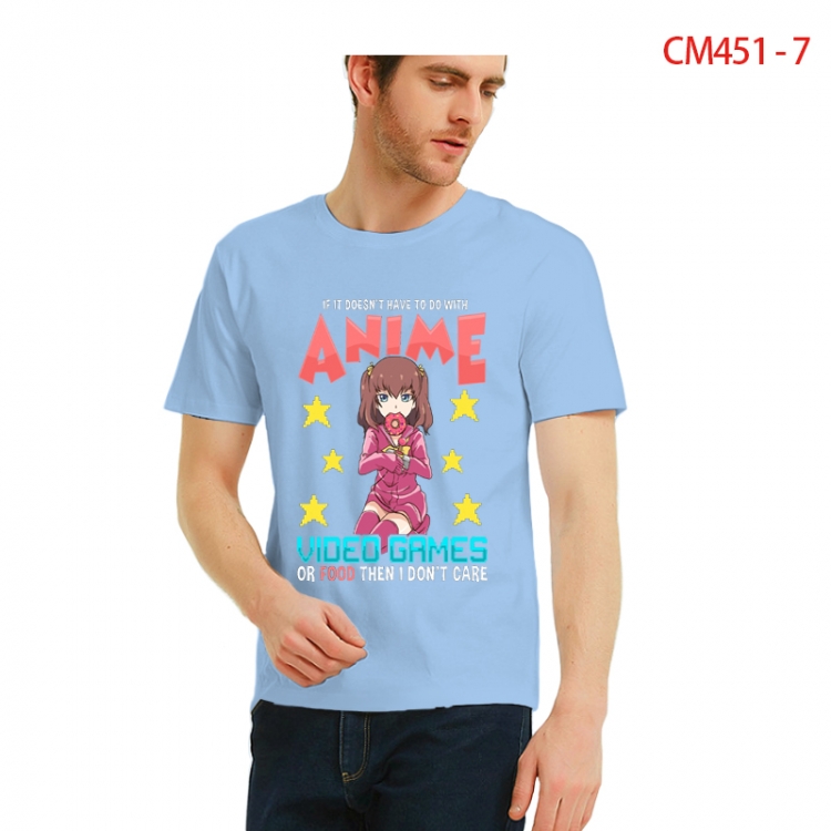 Original Printed short-sleeved cotton T-shirt from S to 3XL  CM451-7