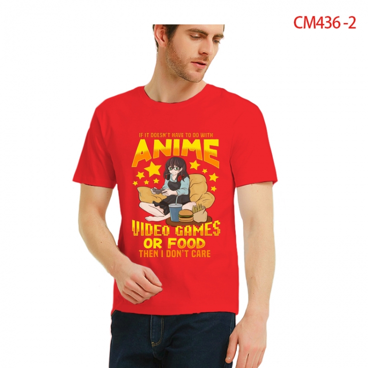 Original Printed short-sleeved cotton T-shirt from S to 3XL  CM436-2
