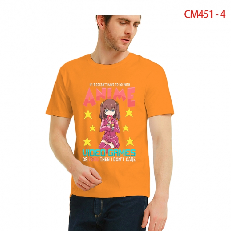 Original Printed short-sleeved cotton T-shirt from S to 3XL  CM451-4