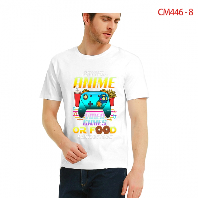Original Printed short-sleeved cotton T-shirt from S to 3XL  CM446-8