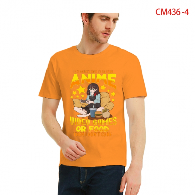 Original Printed short-sleeved cotton T-shirt from S to 3XL  CM436-4