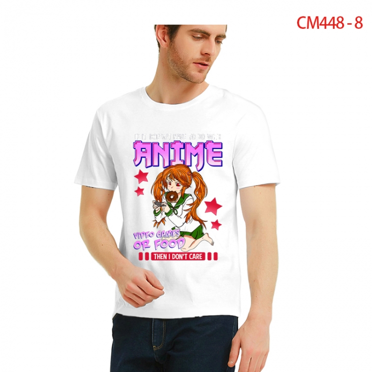 Original Printed short-sleeved cotton T-shirt from S to 3XL  CM448-8
