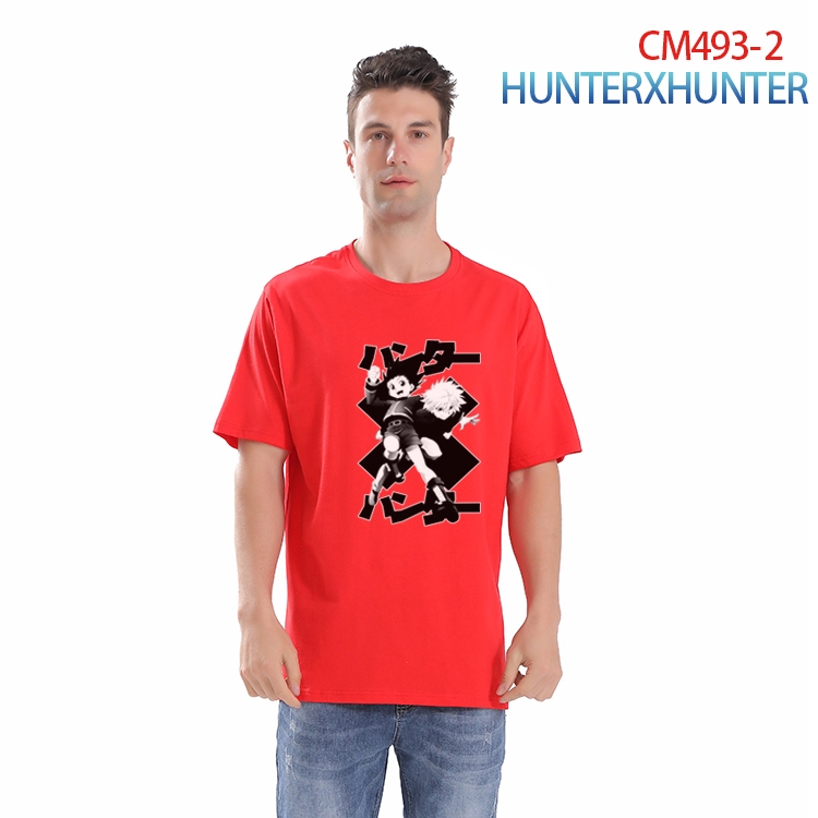 HunterXHunter Printed short-sleeved cotton T-shirt from S to 3XL CM-493-2
