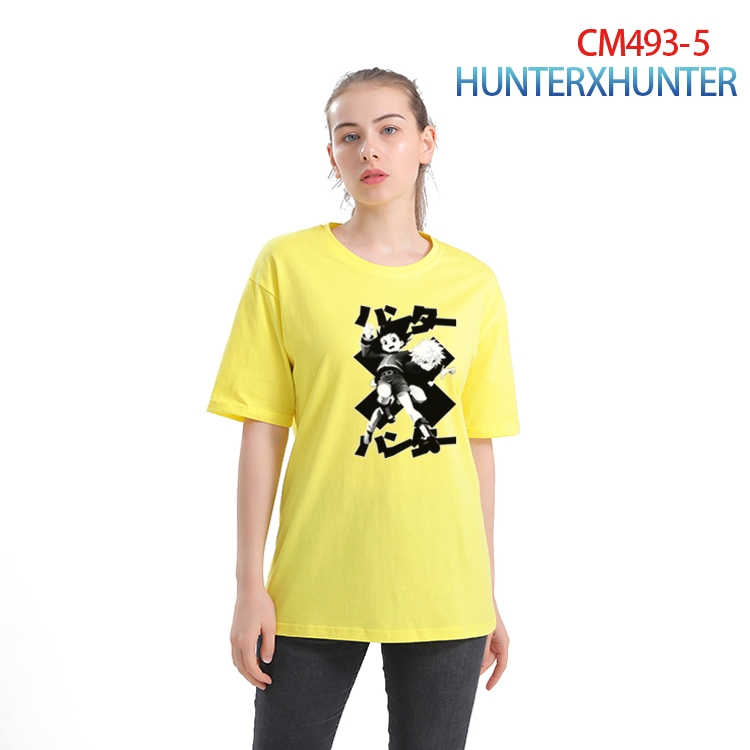 HunterXHunter Women's Printed short-sleeved cotton T-shirt from S to 3XL CM-493-5