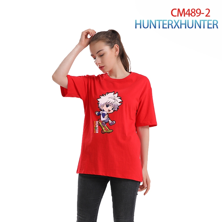 HunterXHunter Women's Printed short-sleeved cotton T-shirt from S to 3XL CM-489-2