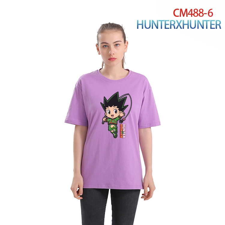 HunterXHunter Women's Printed short-sleeved cotton T-shirt from S to 3XL CM-488-6
