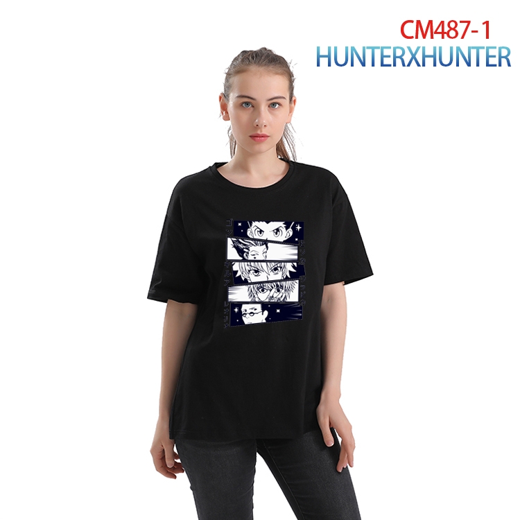 HunterXHunter Women's Printed short-sleeved cotton T-shirt from S to 3XL CM-487-1