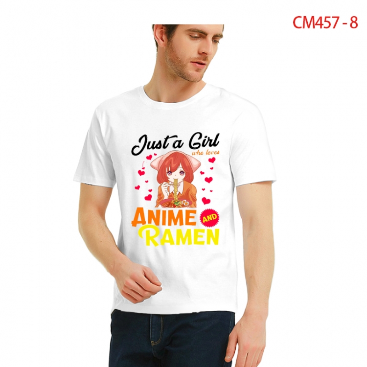 Original Printed short-sleeved cotton T-shirt from S to 3XL CM457-8