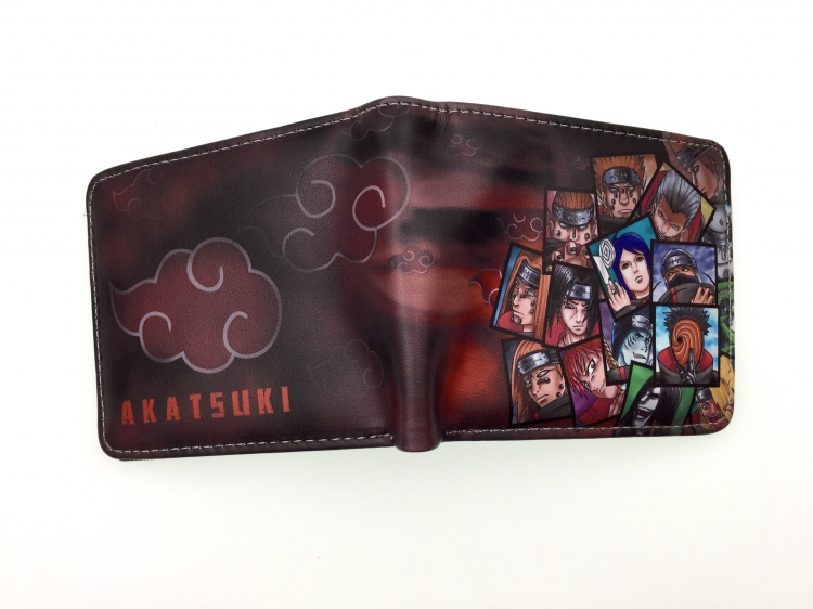 Naruto two fold  Short wallet 11X9.5CM 60G