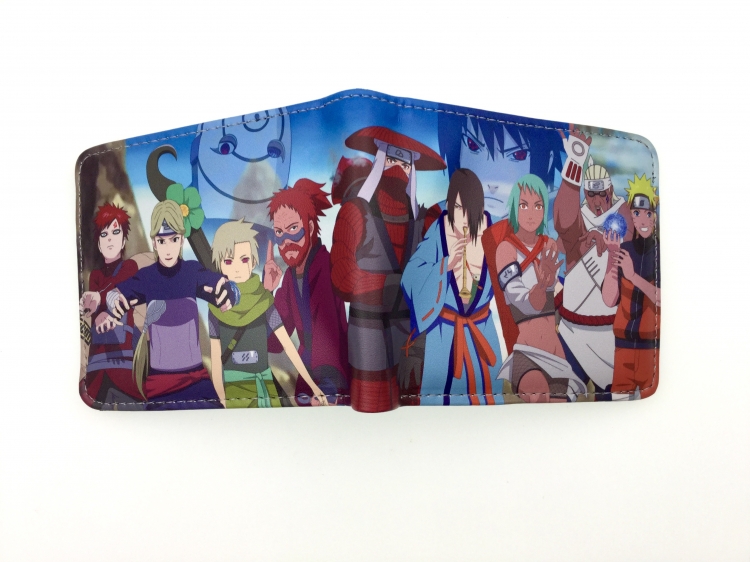 Naruto two fold  Short wallet 11X9.5CM 60G