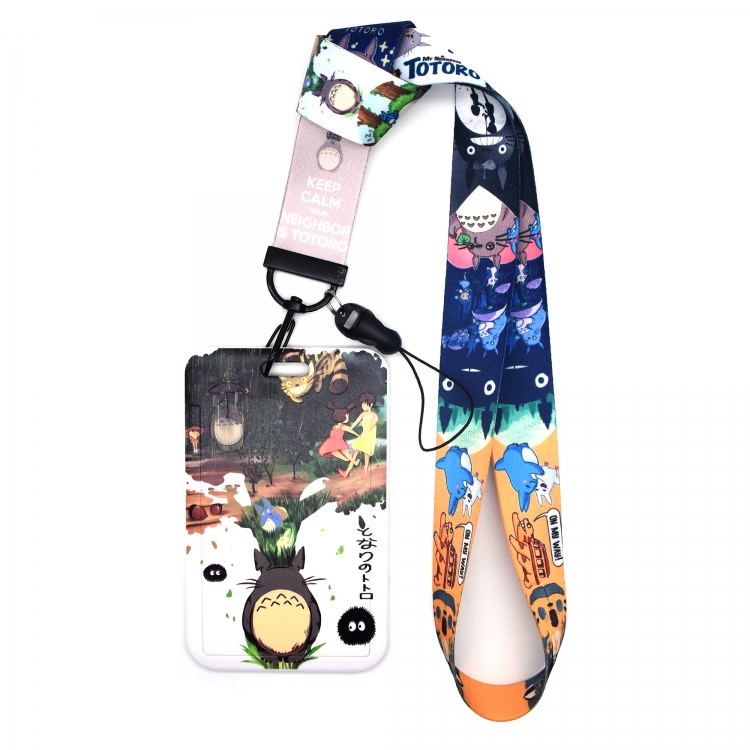 TOTORO Animation peripheral card holder lanyard  keychain pendant A set of 2  price for 2 pcs