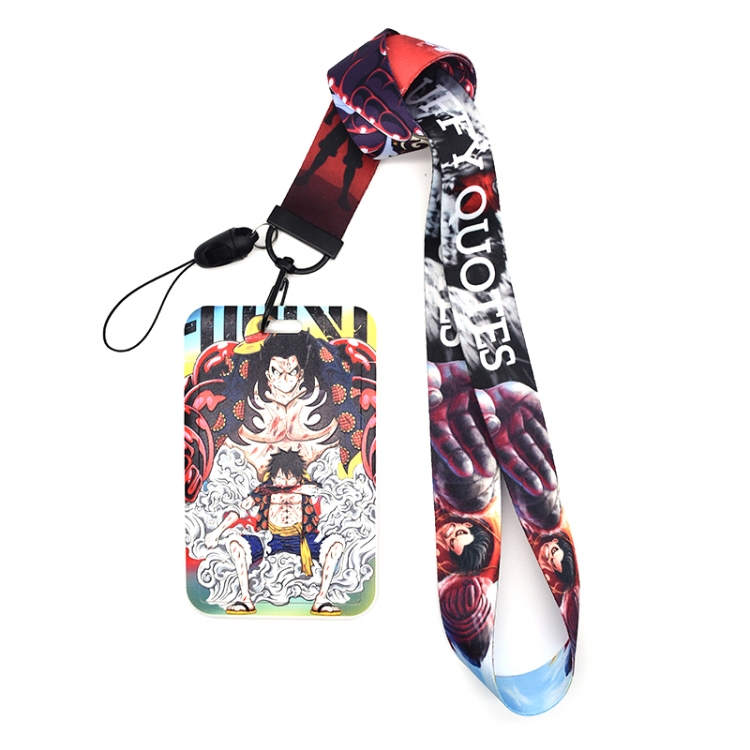 One Piece Animation peripheral card holder lanyard  keychain pendant A set of 2  price for 2 pcs