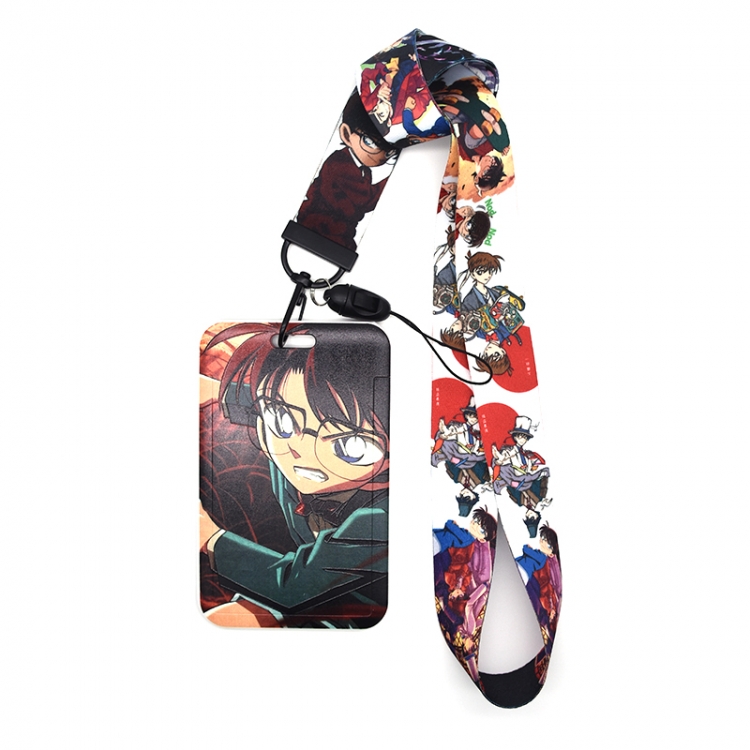Detective conan Animation peripheral card holder lanyard  keychain pendant A set of 2  price for 2 pcs