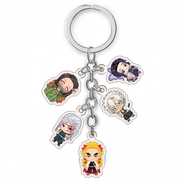 Demon Slayer Kimets Anime acrylic Key Chain price for 5 pcs A225