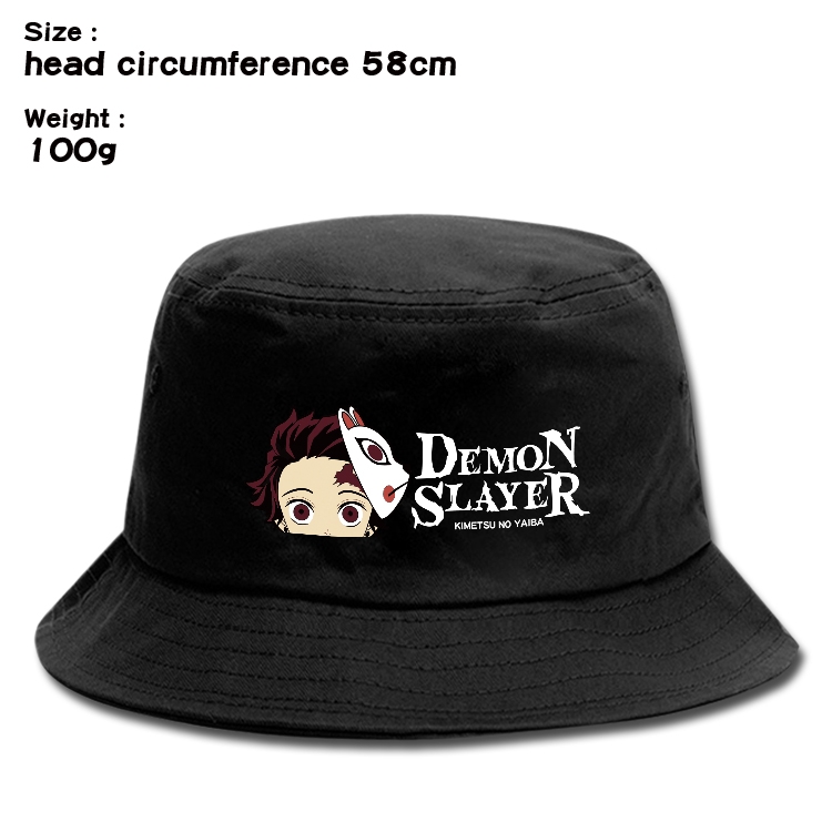 Demon Slayer Kimets Anime canvas fisherman hat sun hat