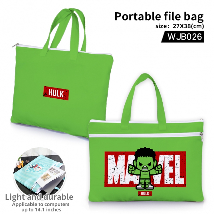 The avengers allianc Film and television portable file bag Handbag  27x38cm WJB026