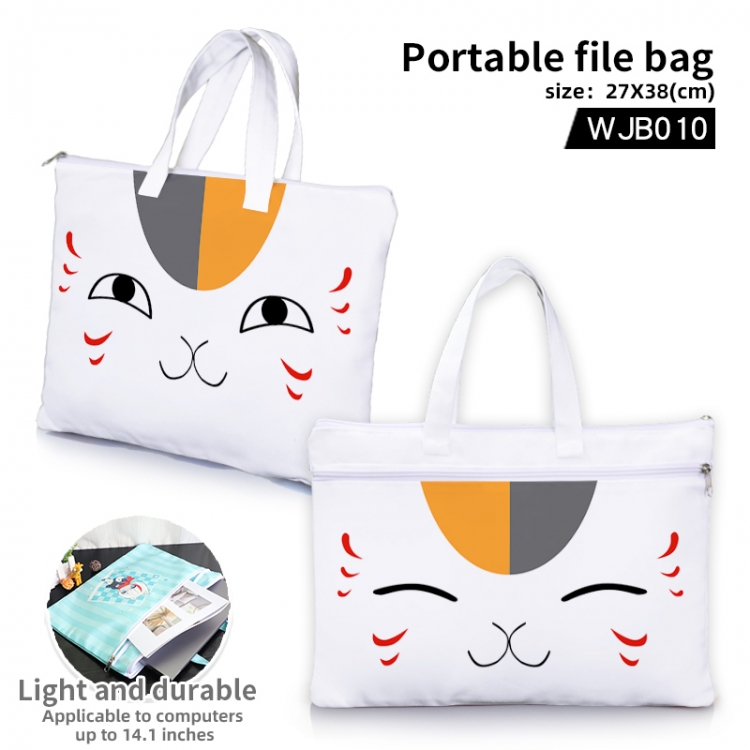 Natsume_Yuujintyou Anime portable file bag Handbag  27x38cm WJB010