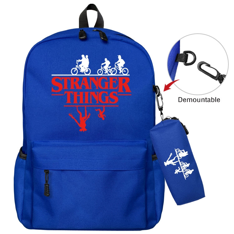  Stranger Things   Anime student school bag backpack Pencil Bag combination