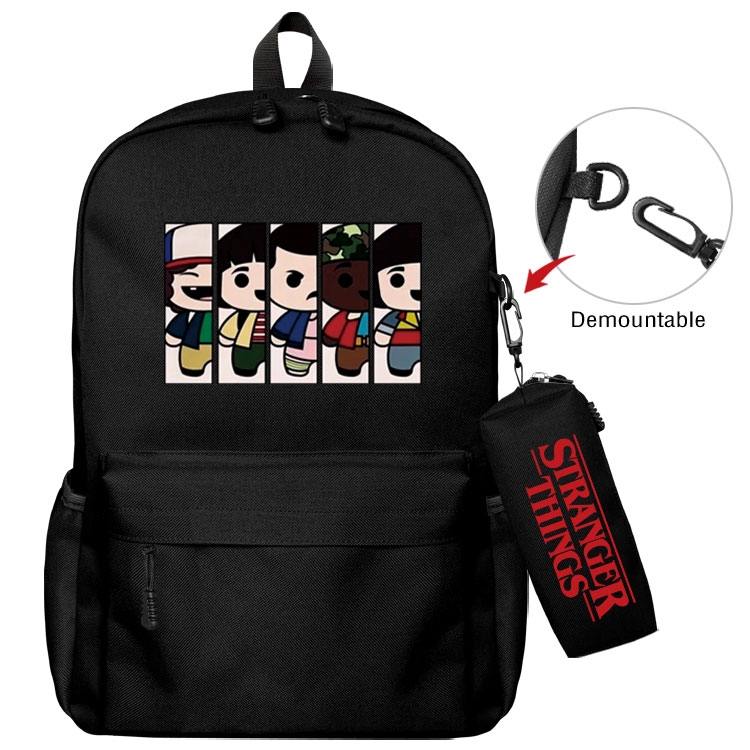  Stranger Things   Anime student school bag backpack Pencil Bag combination