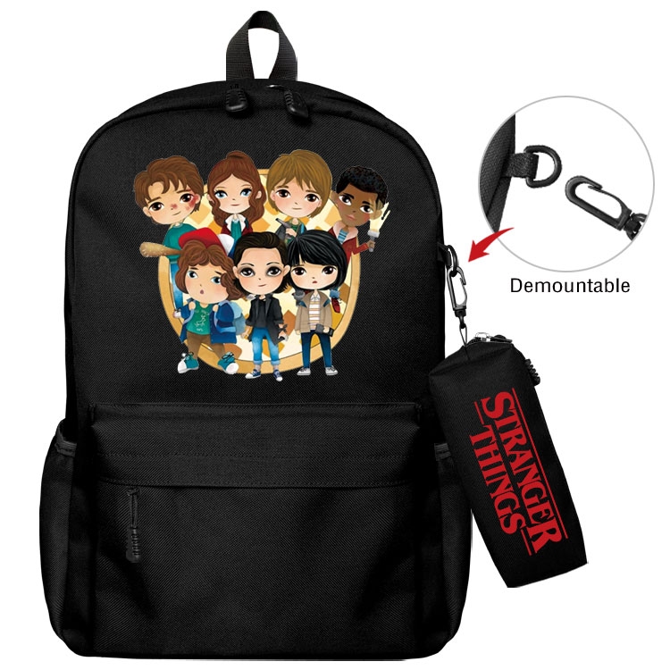  Stranger Things   Anime student school bag backpack Pencil Bag combination