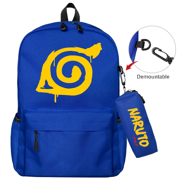  Naruto Anime student school bag backpack Pencil Bag combination