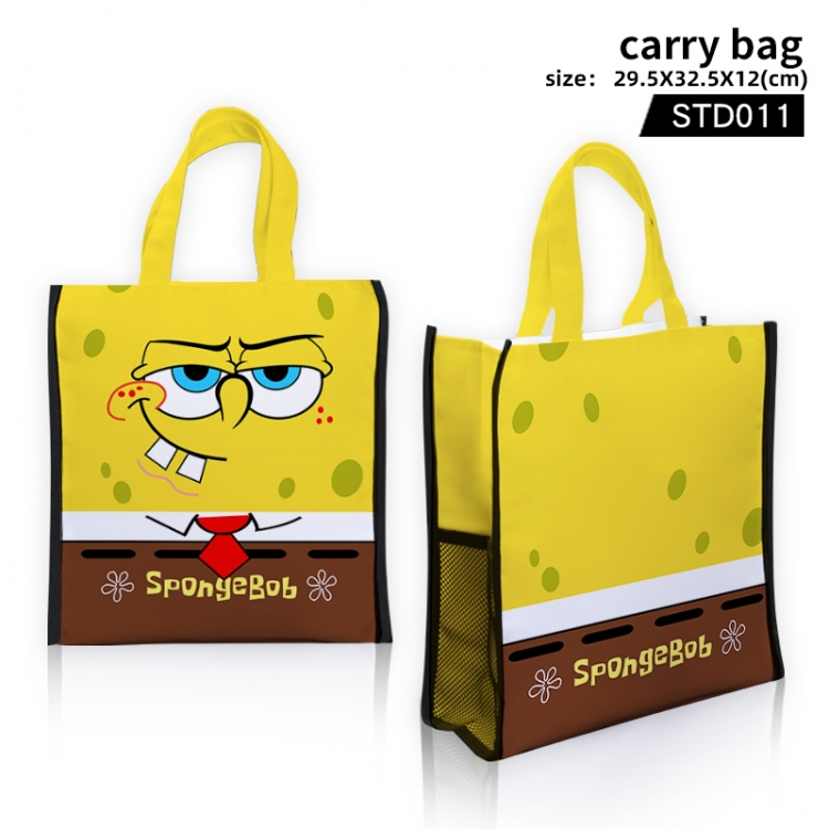 SpongeBob Anime carry bag  tote bag 29.5X32.5X12CM STD011