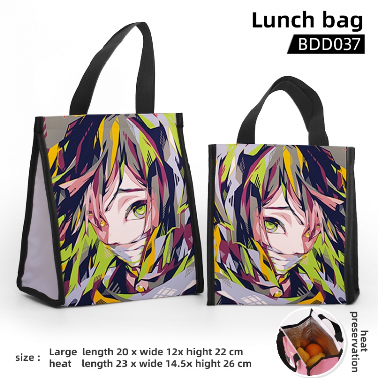 Demon Slayer Kimets Small  Anime warm lunch bag 20X12x22CM BDD37