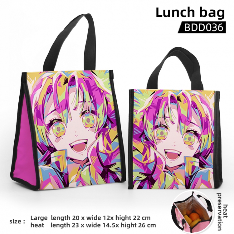 Demon Slayer Kimets Small  Anime warm lunch bag 20X12x22CM BDD36