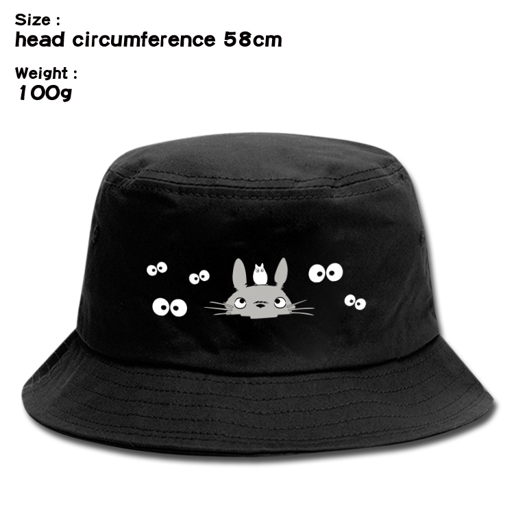 TOTORO Anime canvas fisherman hat sun hat 58cm 100g