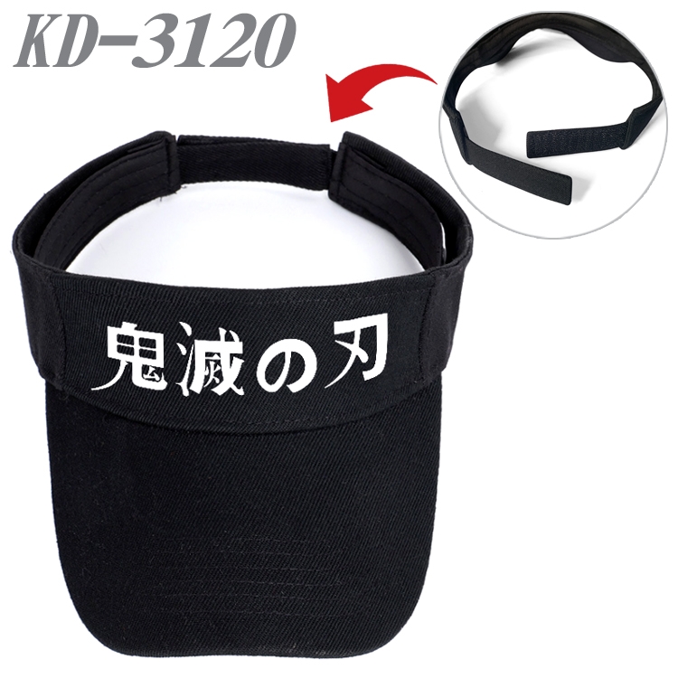 Demon Slayer Kimets Anime Printed Canvas Empty Top Hat Baseball Hat Sun Hat  KD-3120A