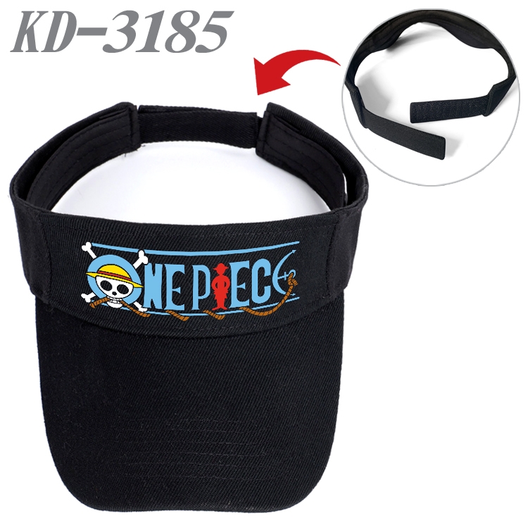 One Piece Anime Printed Canvas Empty Top Hat Baseball Hat Sun Hat  KD-3185A