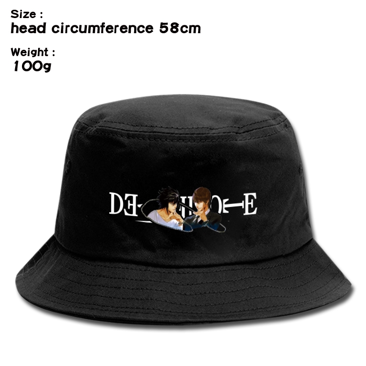 Death note Anime canvas fisherman hat sun hat 58cm 100g